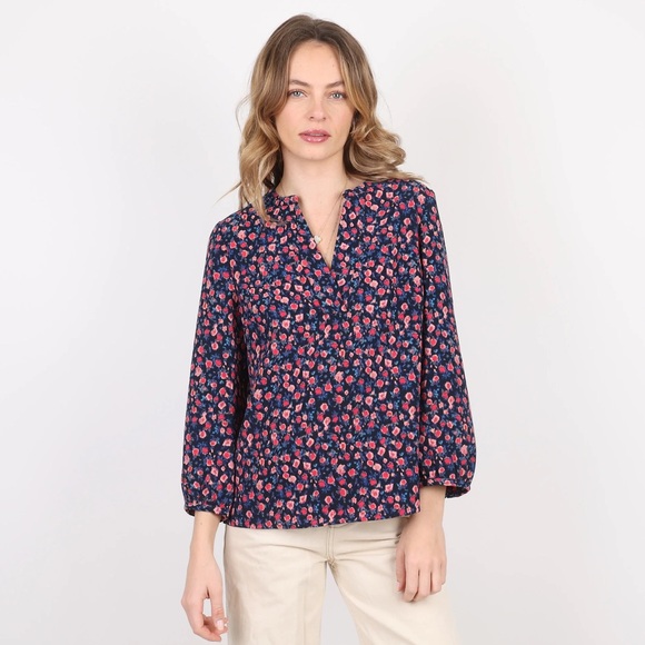 J. Crew floral blouse - Picture 1 of 4